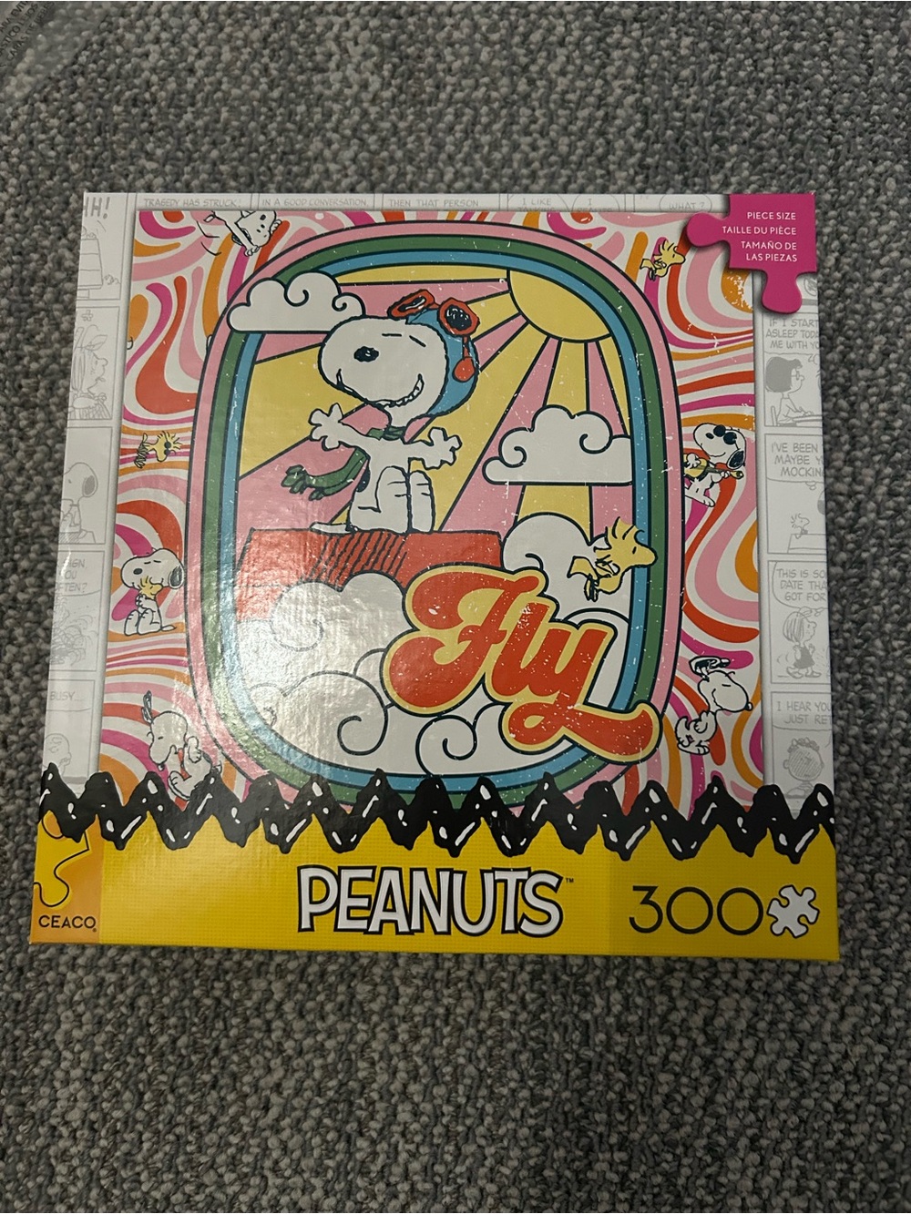 Ceaco Peanuts Snoopy 'Fly' 300 piece Puzzle